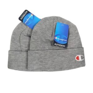 Champion Knit Cuffed Winter Beanie-Gray
