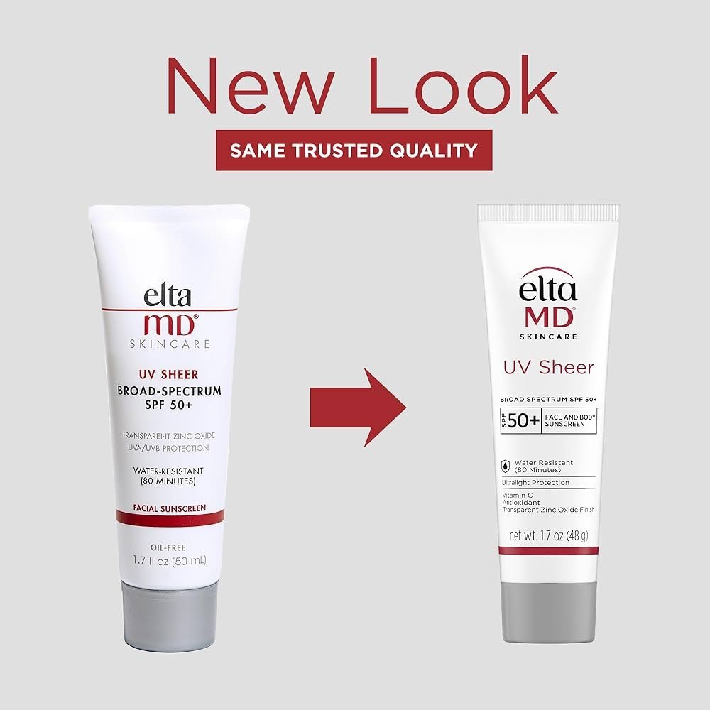 EltaMD UV Sheer Broad-Spectrum SPF 50+ Face and Body Sunscreen