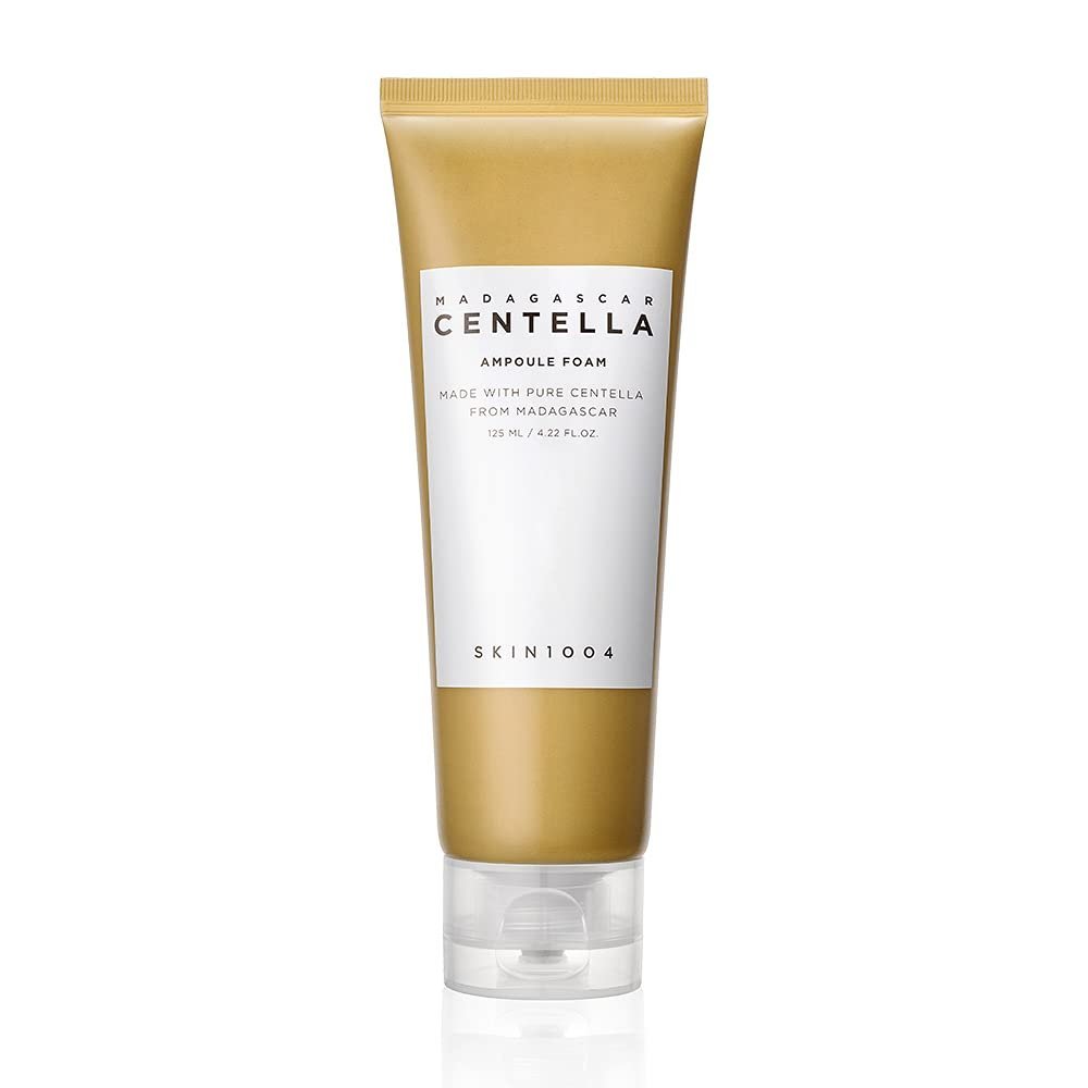 SKIN1004 Madagascar Centella Ampoule Foam, 4.23 fl.oz, Korean Face Cleanser & Makeup Remover with Centella Asiatica, Gentle Daily Cleanser for Soft Skin, Korean Skin Care